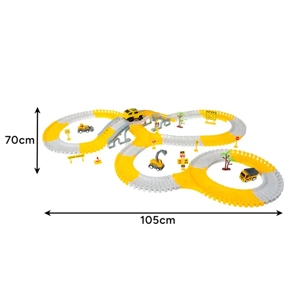 Car track with cars 26539