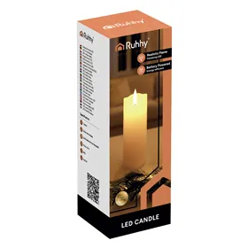 LED-küünal/patroon 15x5 cm, 1 tk Ruhhy 26719