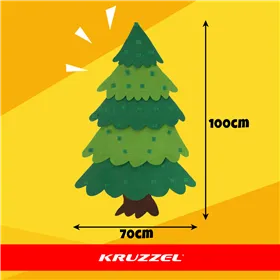 Kruzzel 26548 LED Felt Christmas Tree