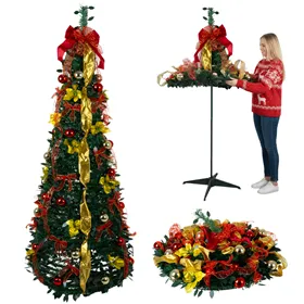 Foldable Christmas tree with decorations 1.8m Ruhhy 26757