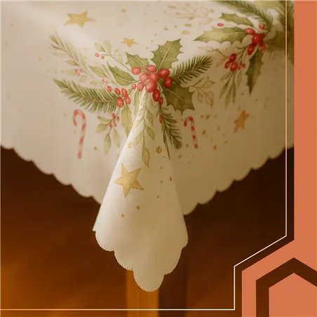 Christmas tablecloth 220x140cm Ruhhy 26378