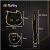 4-piece cat/fox costume, black, Ruhhy 26248