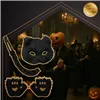 4-piece cat/fox costume, black, Ruhhy 26248