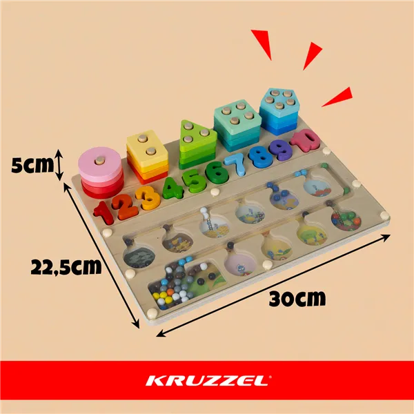 Сортер - развивающая игрушка Kruzzel 26509
