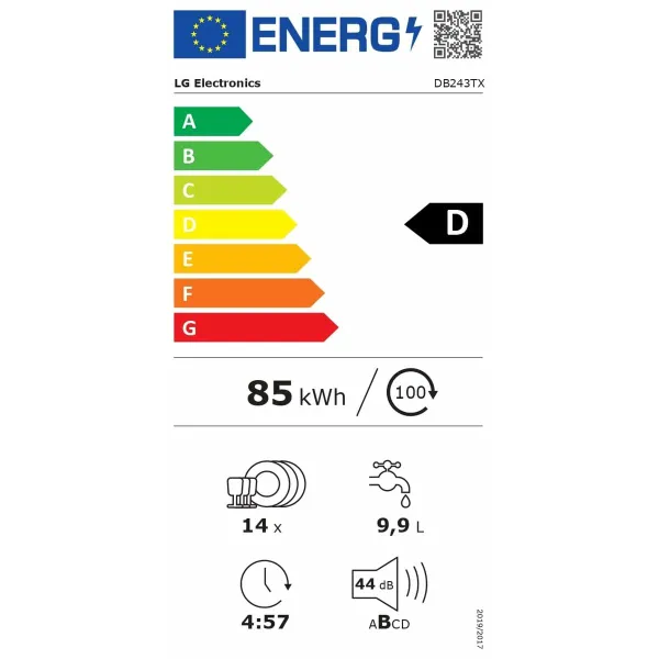 Trauku mazgātājs LG DB243TX