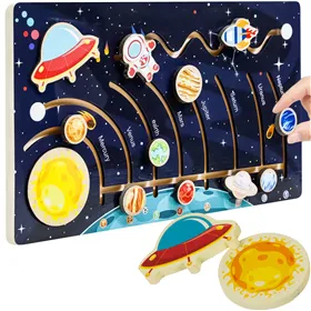 Wooden puzzle - solar system Kruzzel 26696