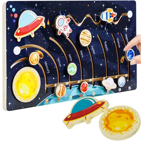 Wooden puzzle - solar system Kruzzel 26696