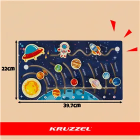 Wooden puzzle - solar system Kruzzel 26696