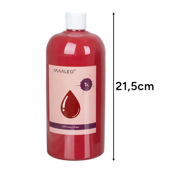 Plakatų dažai - 12 vnt. x 1 l rinkinys Maaleo 26345