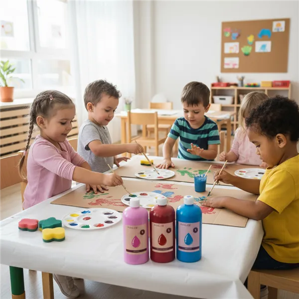Plakatų dažai - 12 vnt. x 1 l rinkinys Maaleo 26345