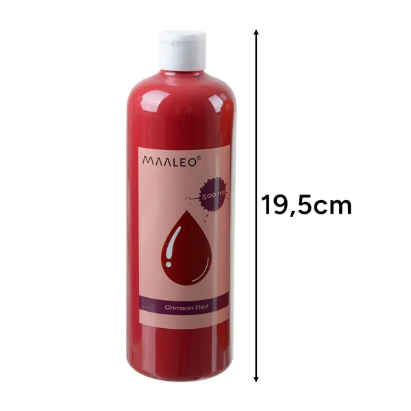 Plakatų dažai - 18 vnt. po 500 ml rinkinys Maaleo 26341