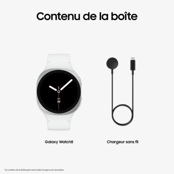 Smartwatch Samsung Watch8 White Silver 1,3" 40 mm