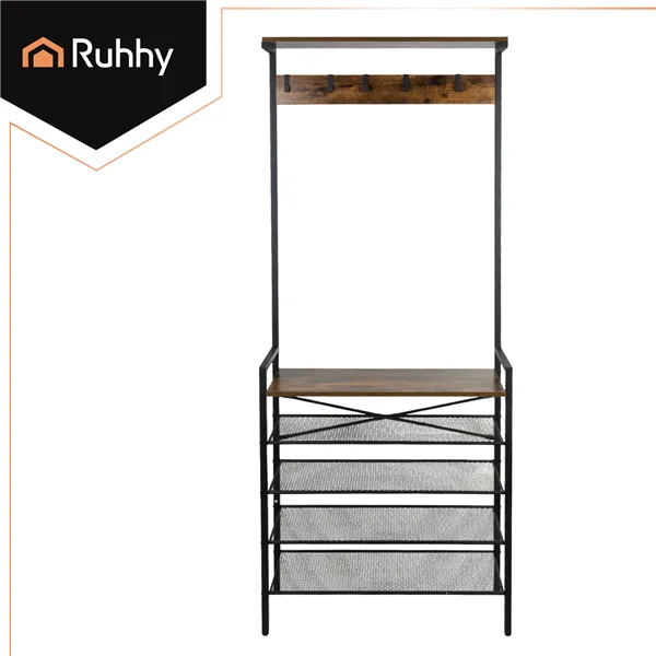 Standing shelf with hanger 189cm Ruhhy 27035