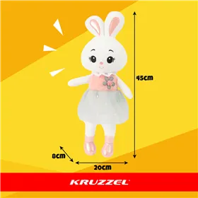 Bunny stuffed animal 45cm Kruzzel 26761