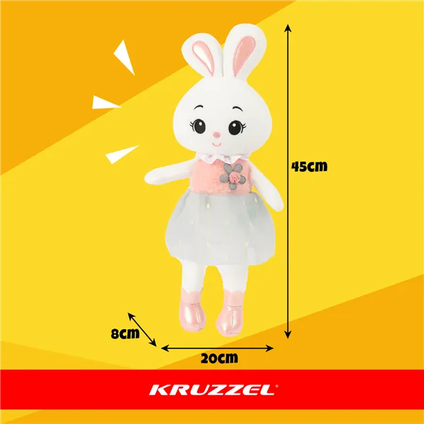 Bunny stuffed animal 45cm Kruzzel 26761