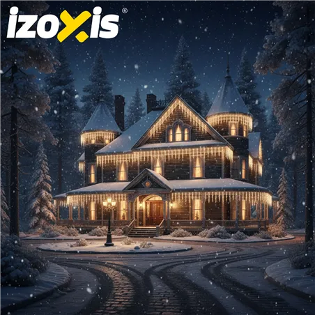 Lauko šviestuvai 500LED 22,5m šiltai balta spalva Izoxis 23223