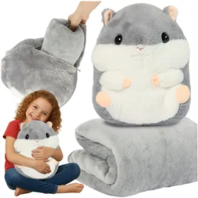 Hamster - pillow with blanket 2 in 1 Kruzzel 25638