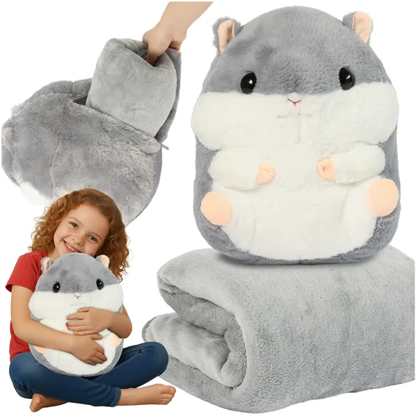 Hamster - pillow with blanket 2 in 1 Kruzzel 25638