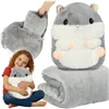 Hamster - pillow with blanket 2 in 1 Kruzzel 25638