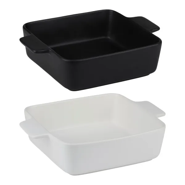 Alpina - Ceramic square ovenproof dish 26.5x20.5x6.7 cm (black)