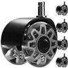 Gray swivel chair wheels, 5 pcs. Ruhhy 25280