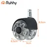 Gray swivel chair wheels, 5 pcs. Ruhhy 25280
