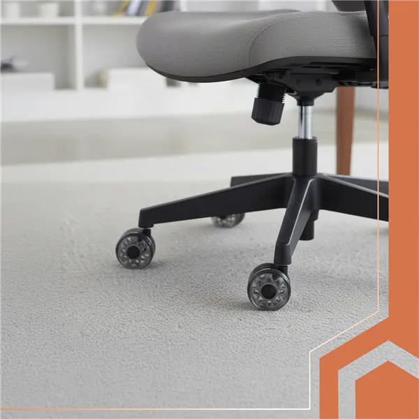 Gray swivel chair wheels, 5 pcs. Ruhhy 25280