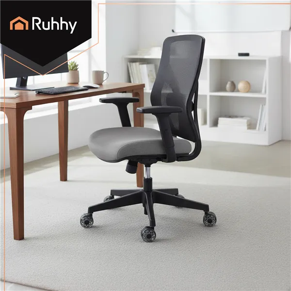 Gray swivel chair wheels, 5 pcs. Ruhhy 25280