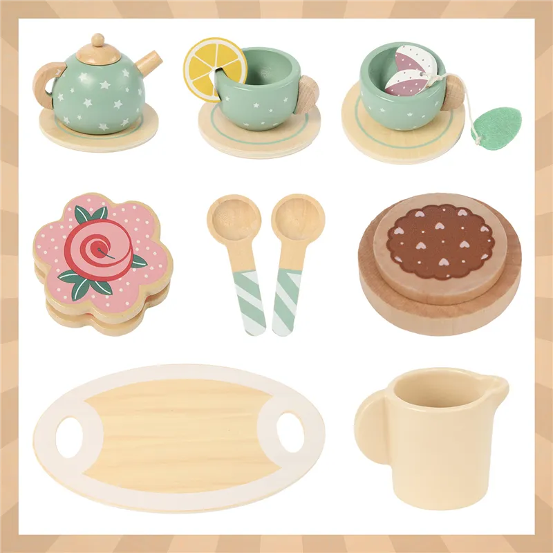 Children&39s tea set + Kruzzel 26418 cake stand