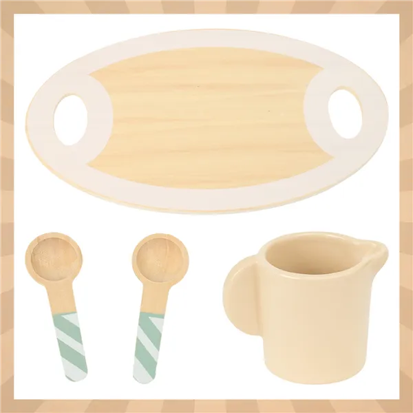 Children&39s tea set + Kruzzel 26418 cake stand