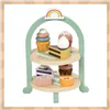 Children&39s tea set + Kruzzel 26418 cake stand