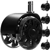 Black swivel chair wheels 5 pcs Ruhhy26294