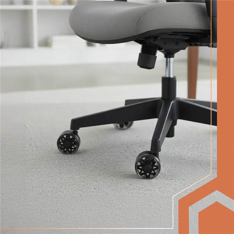 Black swivel chair wheels 5 pcs Ruhhy26294