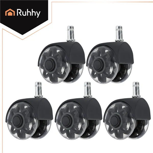 Black swivel chair wheels 5 pcs Ruhhy26294