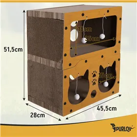 Cat scratching post - two-story house Purlov 27017