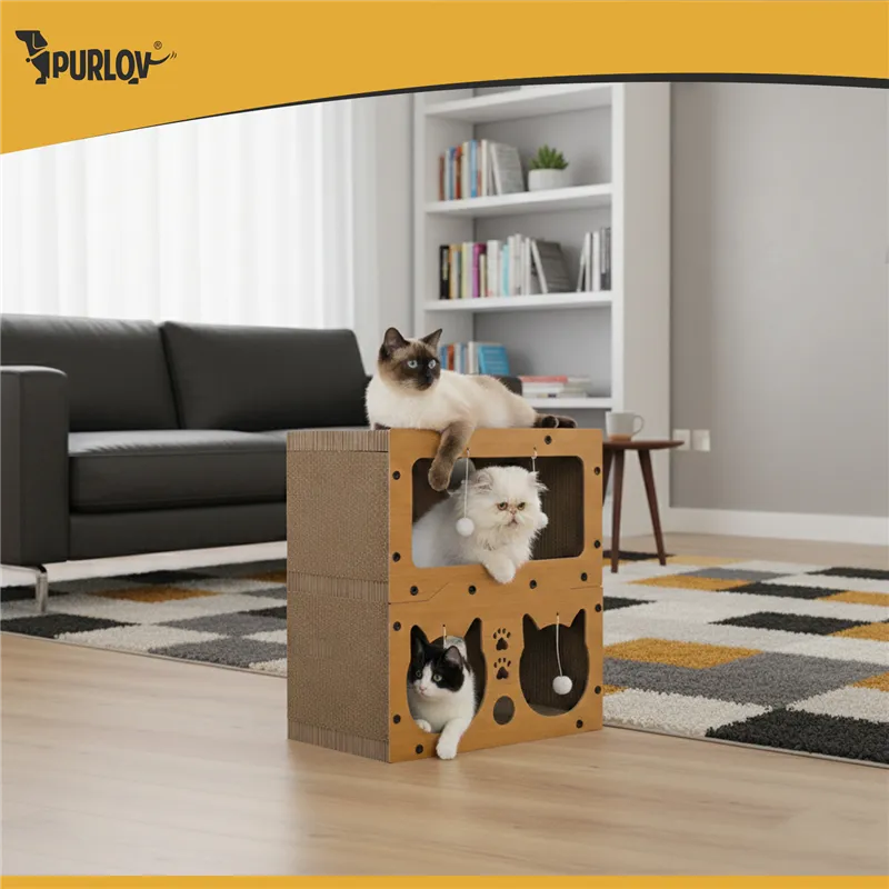 Cat scratching post - two-story house Purlov 27017
