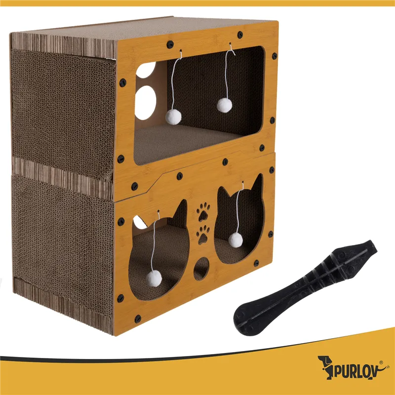 Cat scratching post - two-story house Purlov 27017