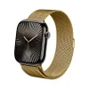 Crong Milano Steel - Stainless Steel Strap for Apple Watch 44/45/46/49 mm (Gold)