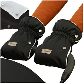Double stroller muffs - black Kruzzel 25814
