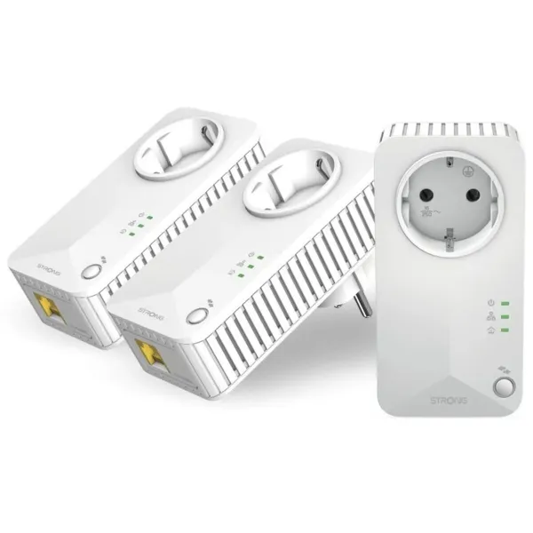 Aдаптер PLC STRONG POWERLINE 600 TRIPLE PACK