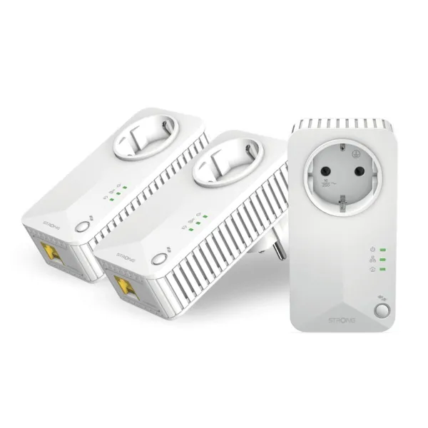 Aдаптер PLC STRONG POWERLINE 600 TRIPLE PACK