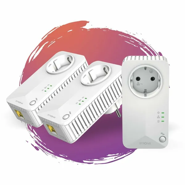 Aдаптер PLC STRONG POWERLINE 600 TRIPLE PACK