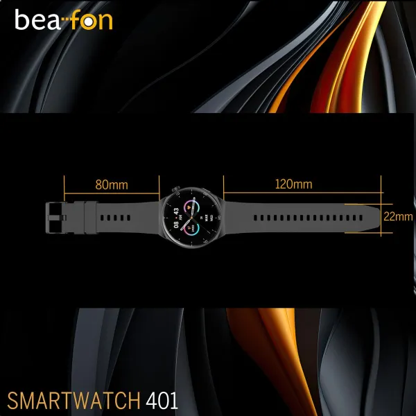 Smartwatch beafon WATCH 401 43 mm 1,43" Black Silver