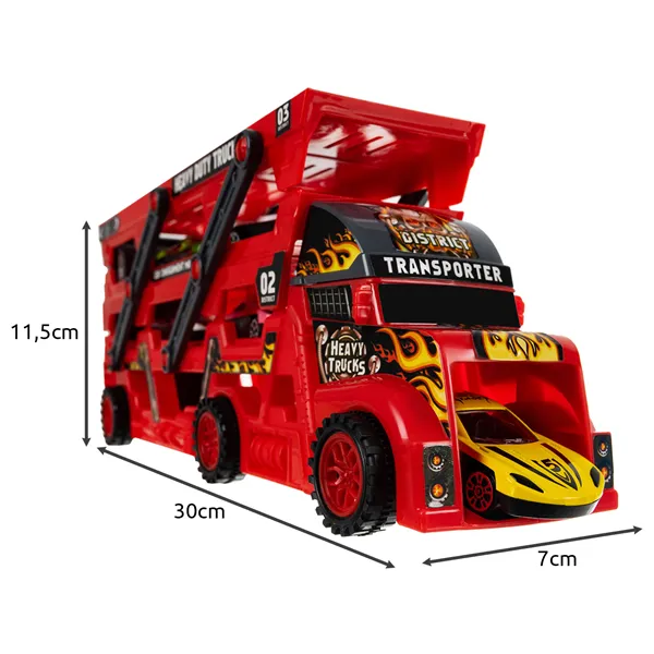 TIR sunkvežimio rinkinys su 6 automobiliais 26303