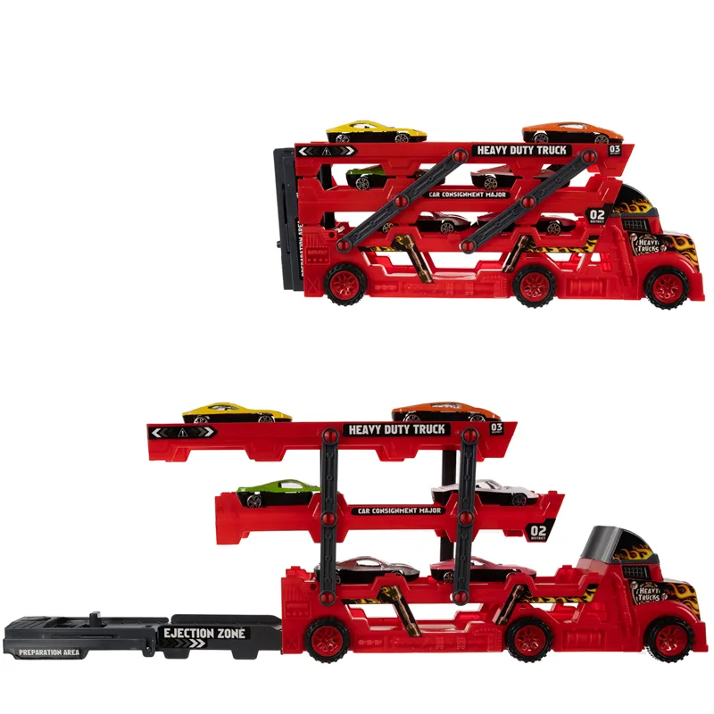 TIR sunkvežimio rinkinys su 6 automobiliais 26303