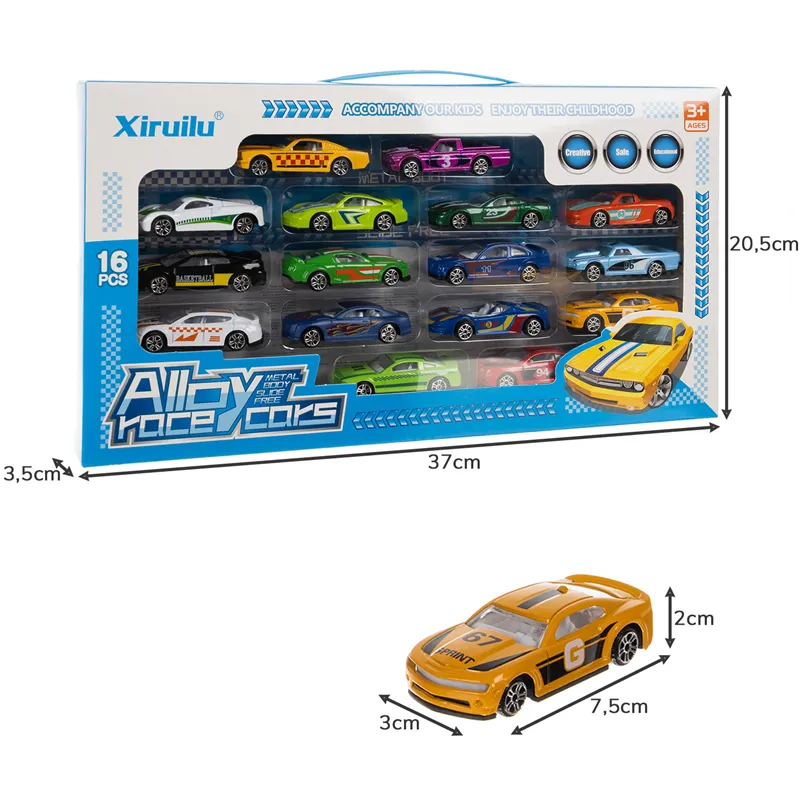 Colorful cars/springs 1:64 - 16 pcs. 26319