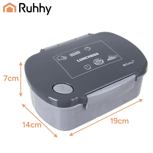 Lunchbox 800ml gray Ruhhy 26169