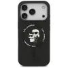 Karl Lagerfeld Silicone Karl & Choupette Ring MagSafe - Case iPhone 17 Pro Max (black)