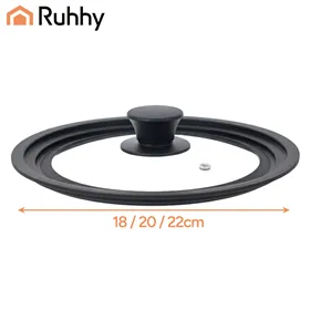 3-in-1 silicone lid 18/20/22cm Ruhhy 25563