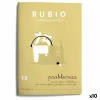 Maths exercise book Rubio Nº15 A5 Spanish 20 Sheets (10 Units)